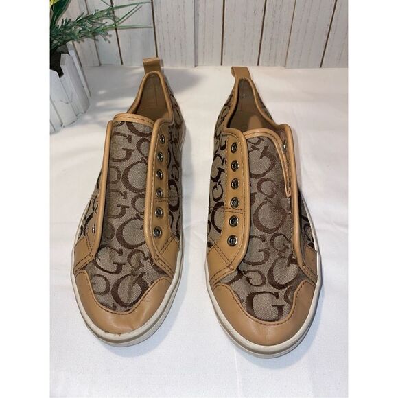 GUESS Brown/Tan Trainers Size 6 - Picture 3 of 10